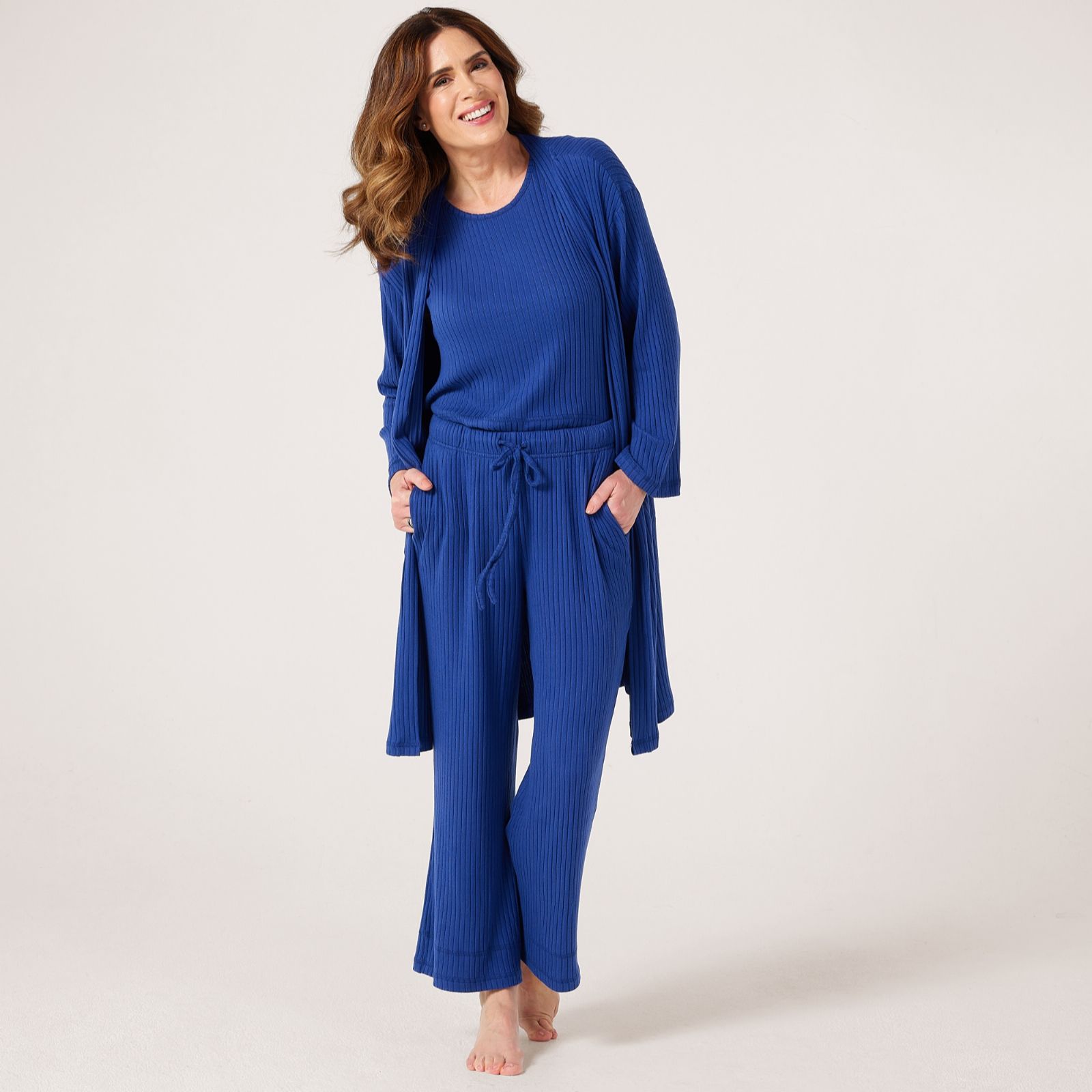 Cozee Home Ribbed 3 Piece Lounge Set