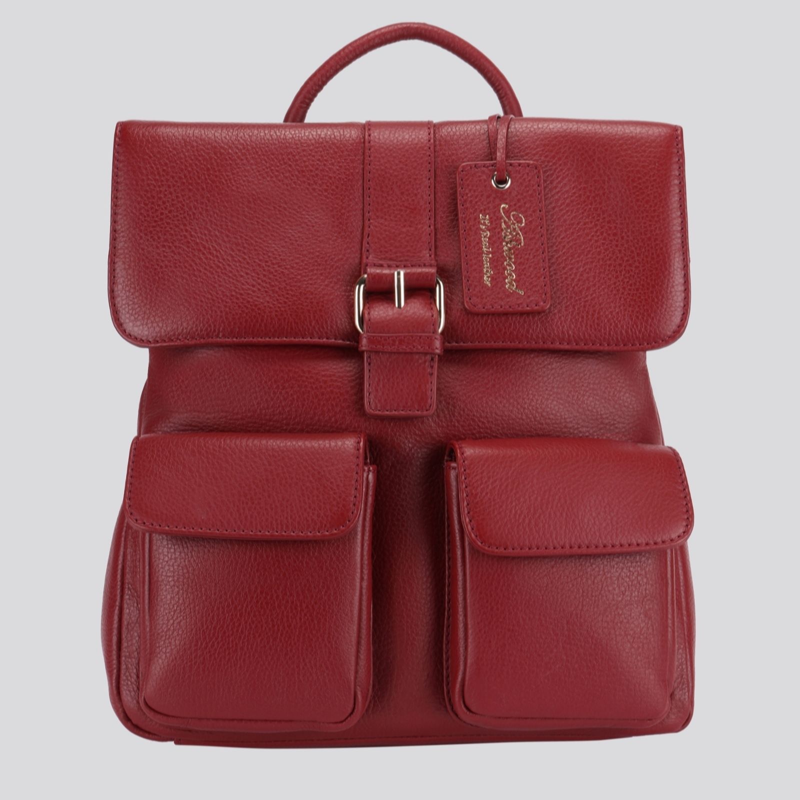Outlet Ashwood Leather Buckle Detail Backpack