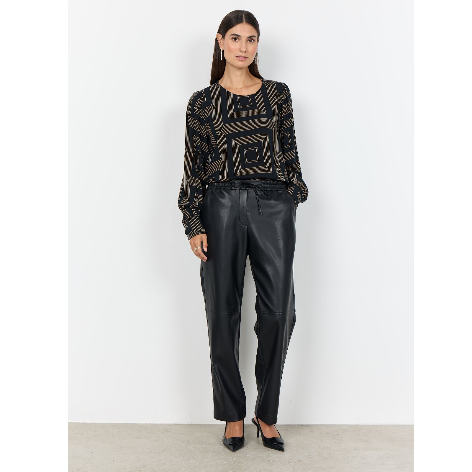 SOYACONCEPT Beckie Faux Leather Trousers