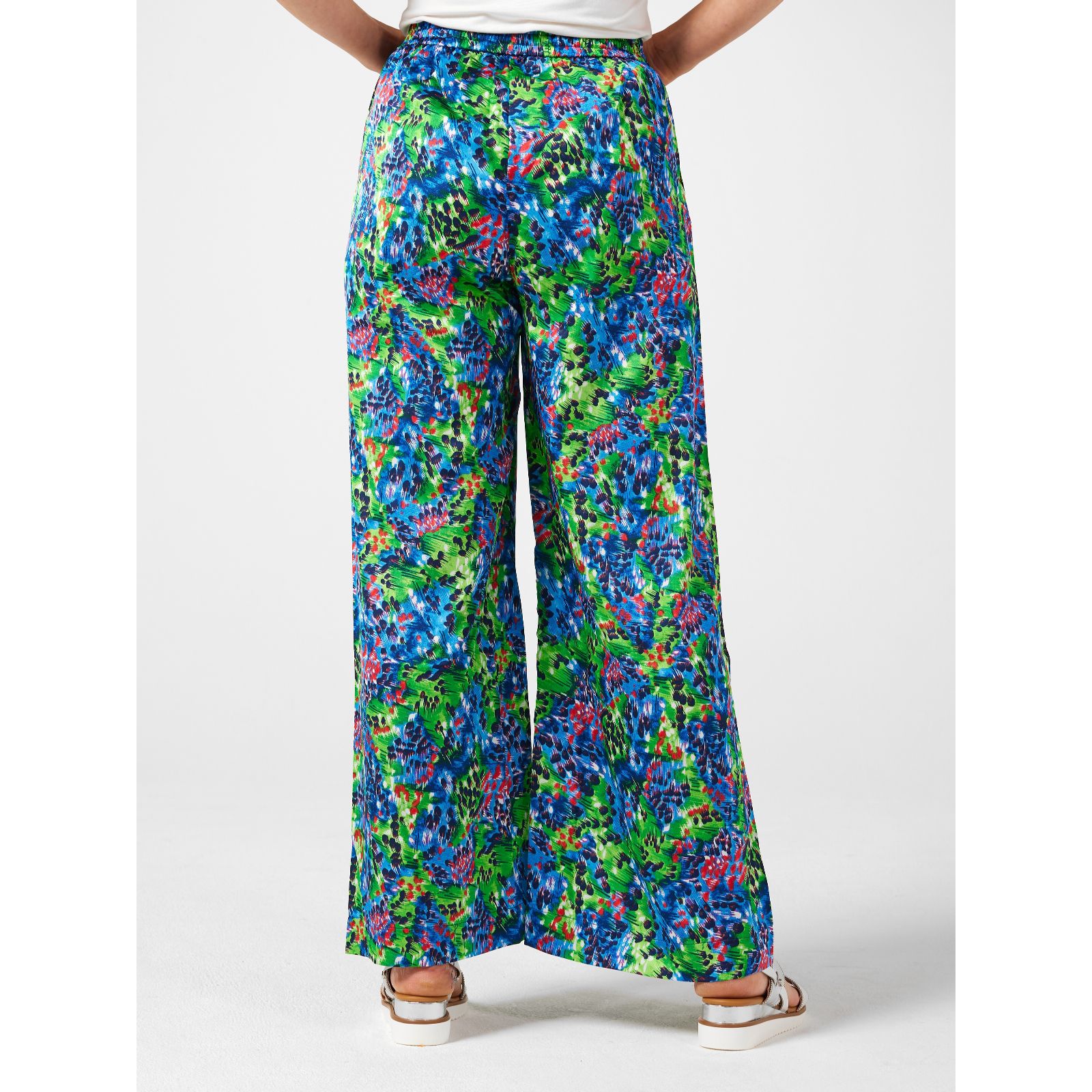 Malissa J Printed Wide Leg Trouser - QVC UK