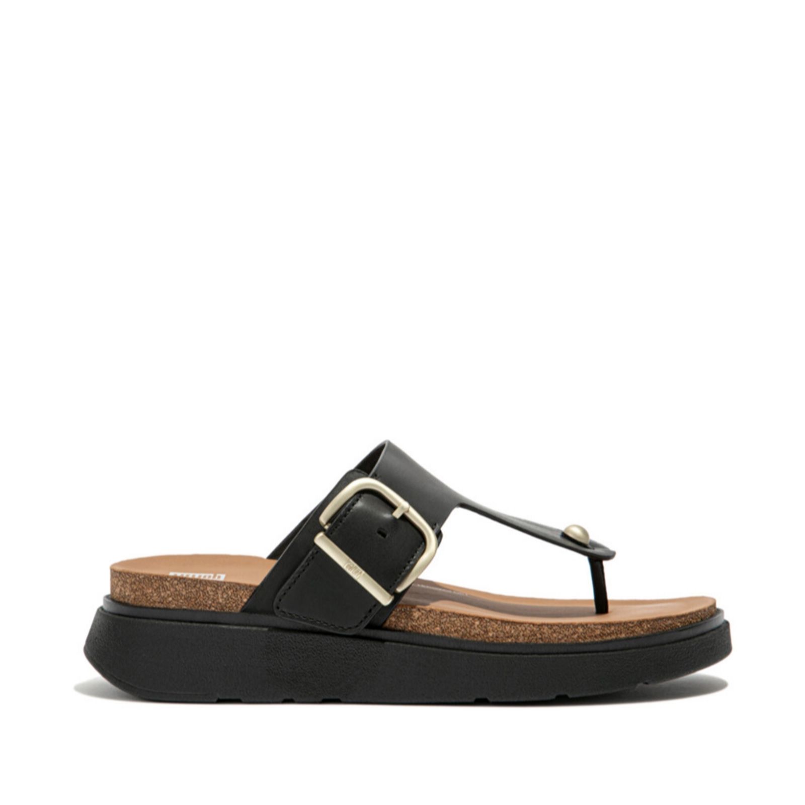 Fitflop Gen-FF Buckle Leather Toe Post Sandal - QVC UK