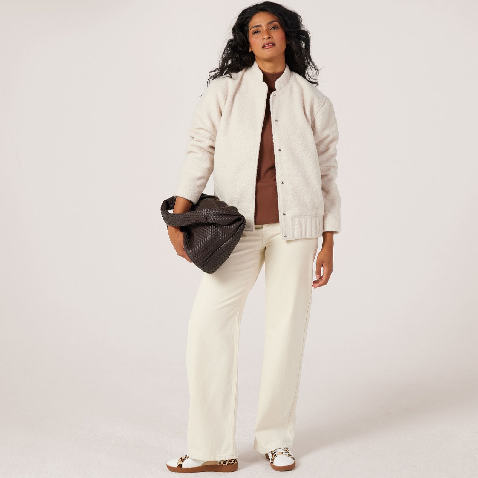 Centigrade Boucle Bomber Jacket