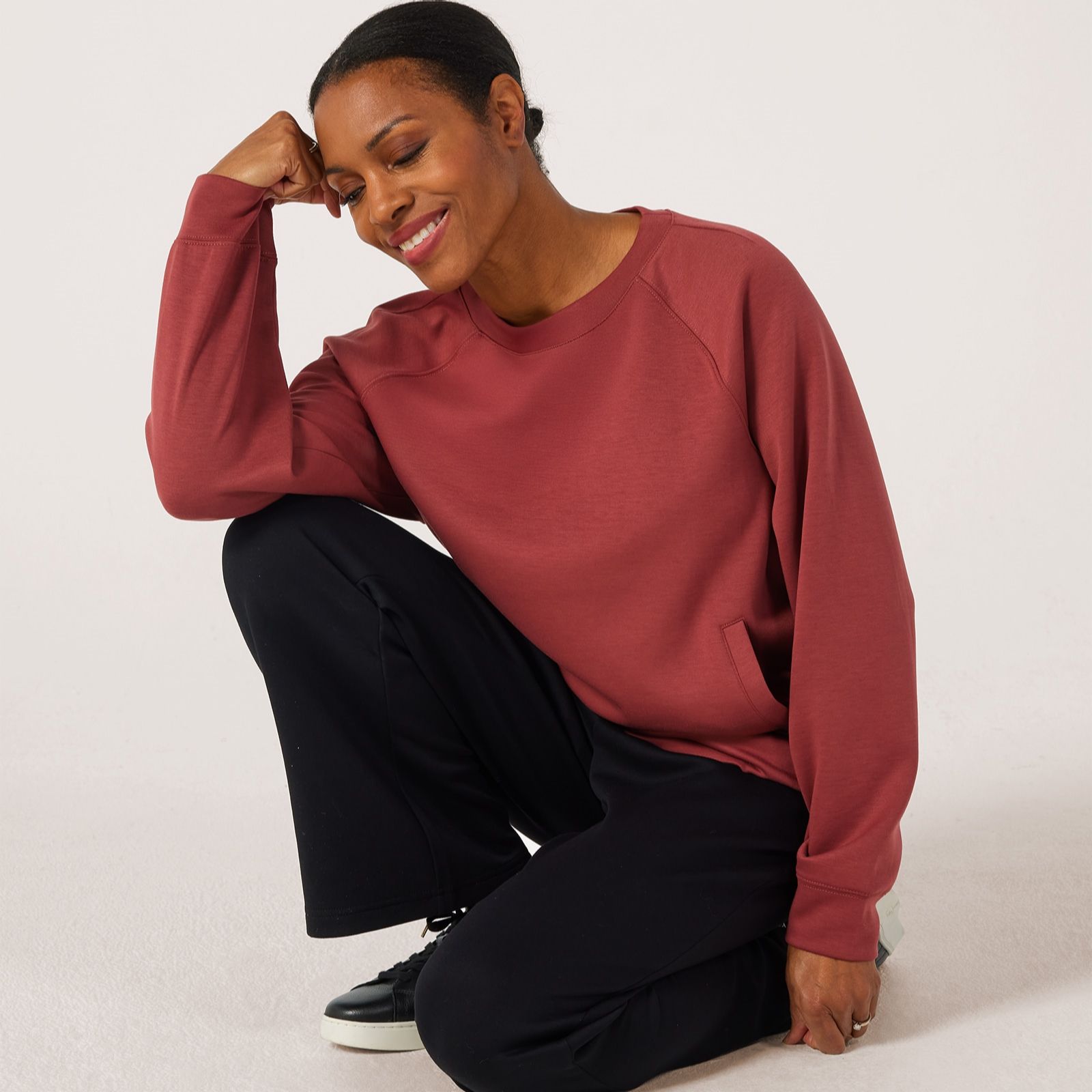 Denim & Co. Super Soft Crew Neck Top