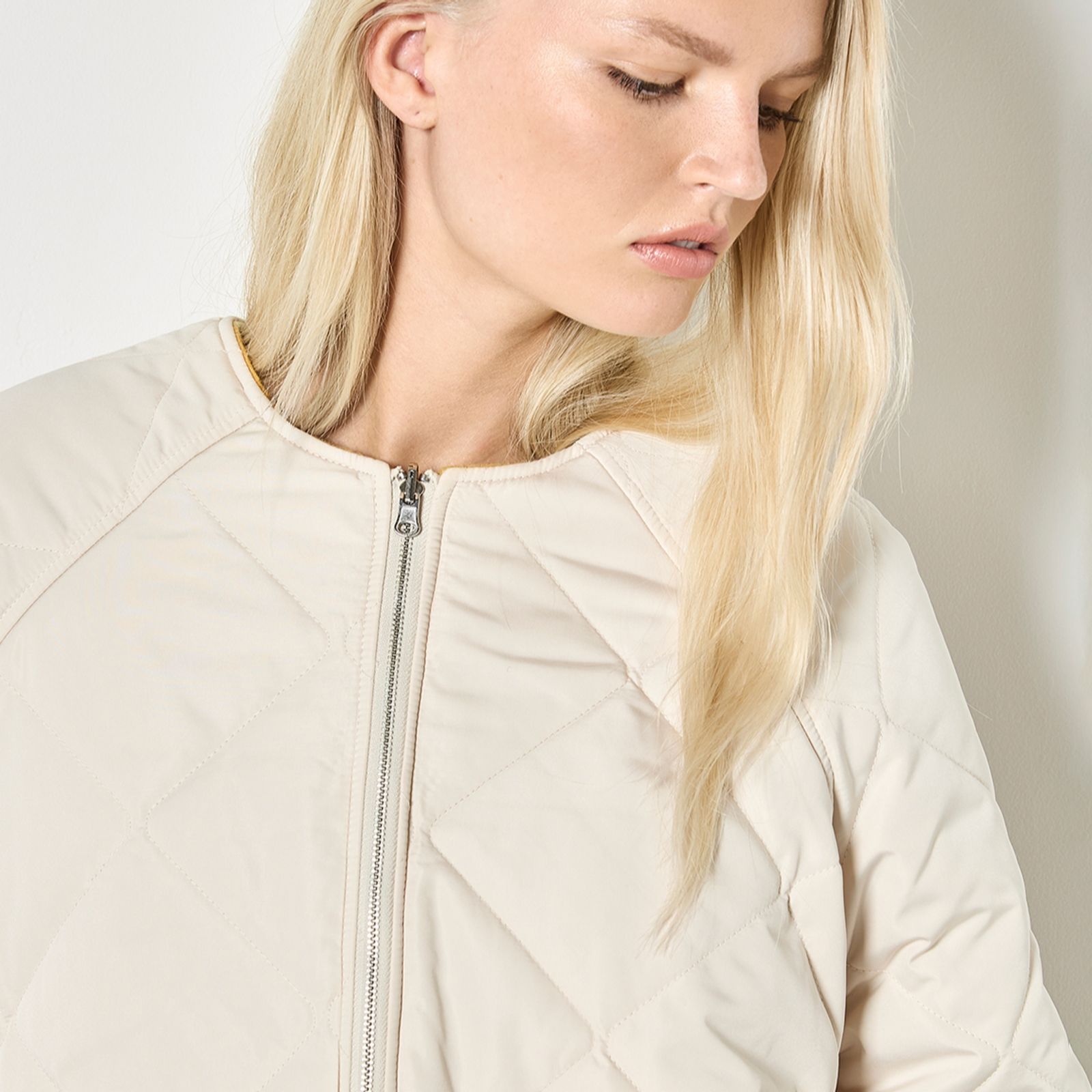 Apricot Check Fleece