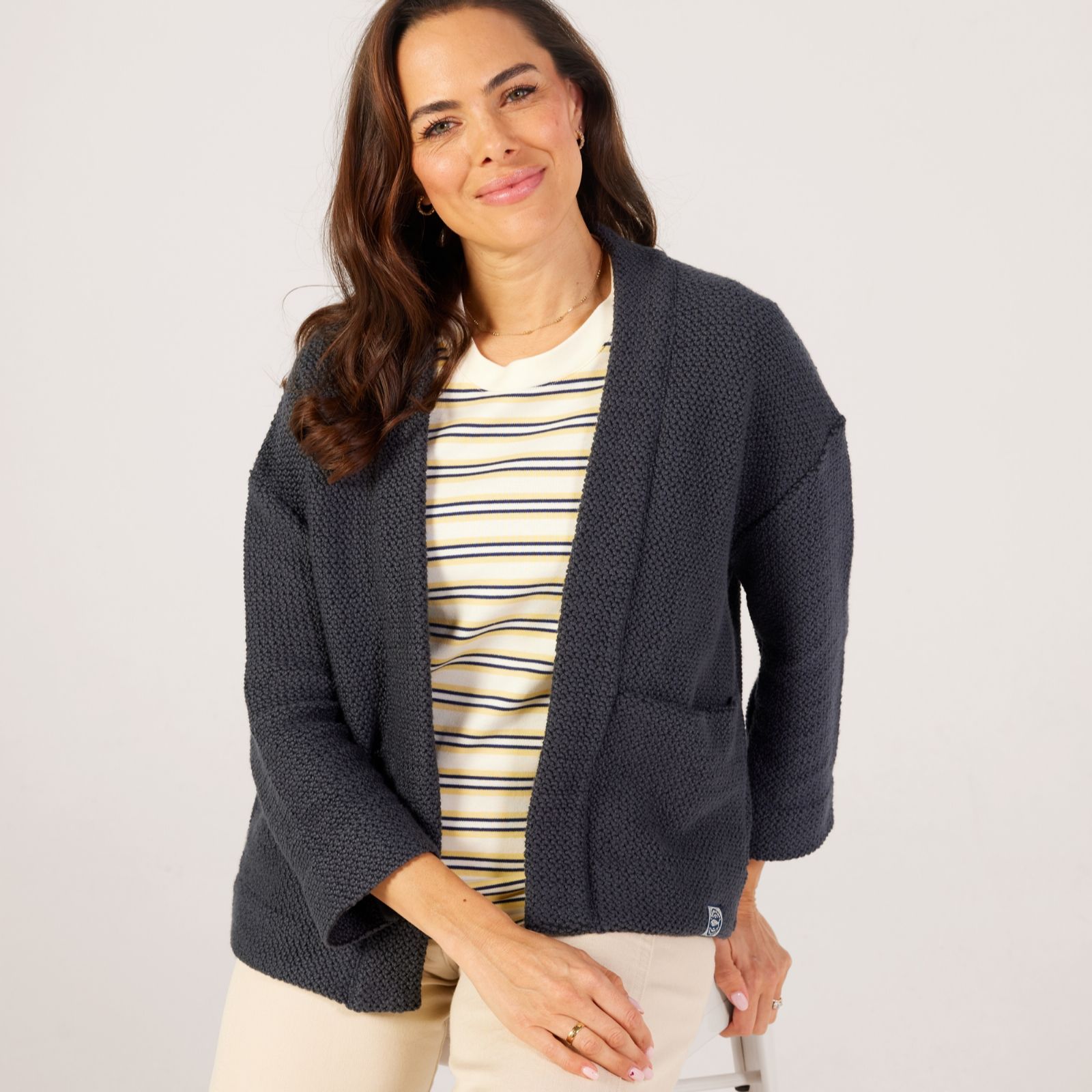 Weird Fish Santosh Knitted Cardigan