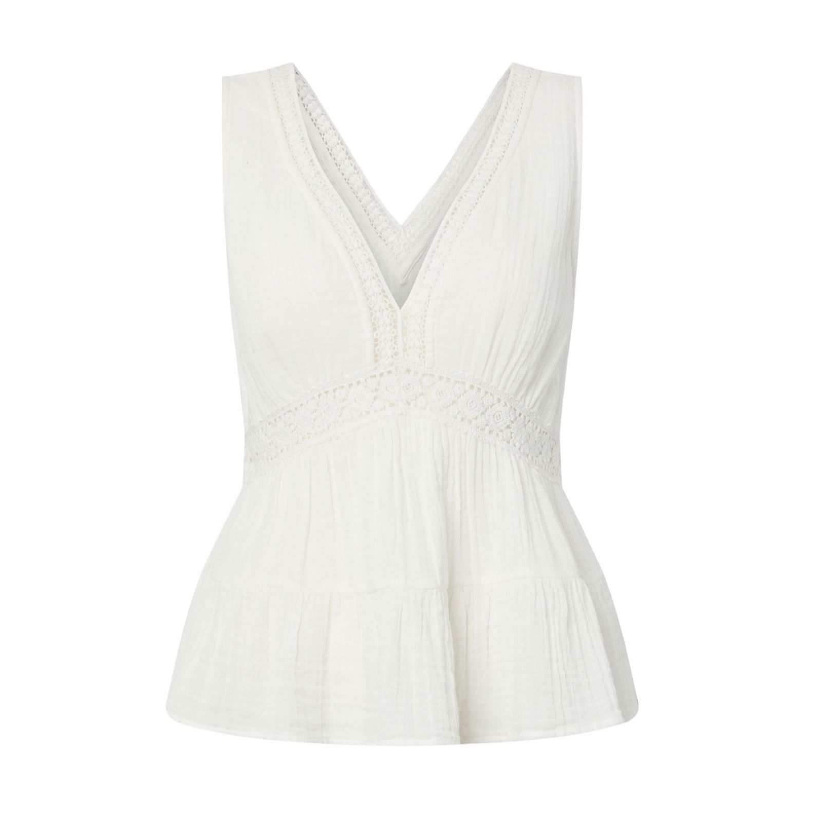 YAS Anini Crotchet Detail Top