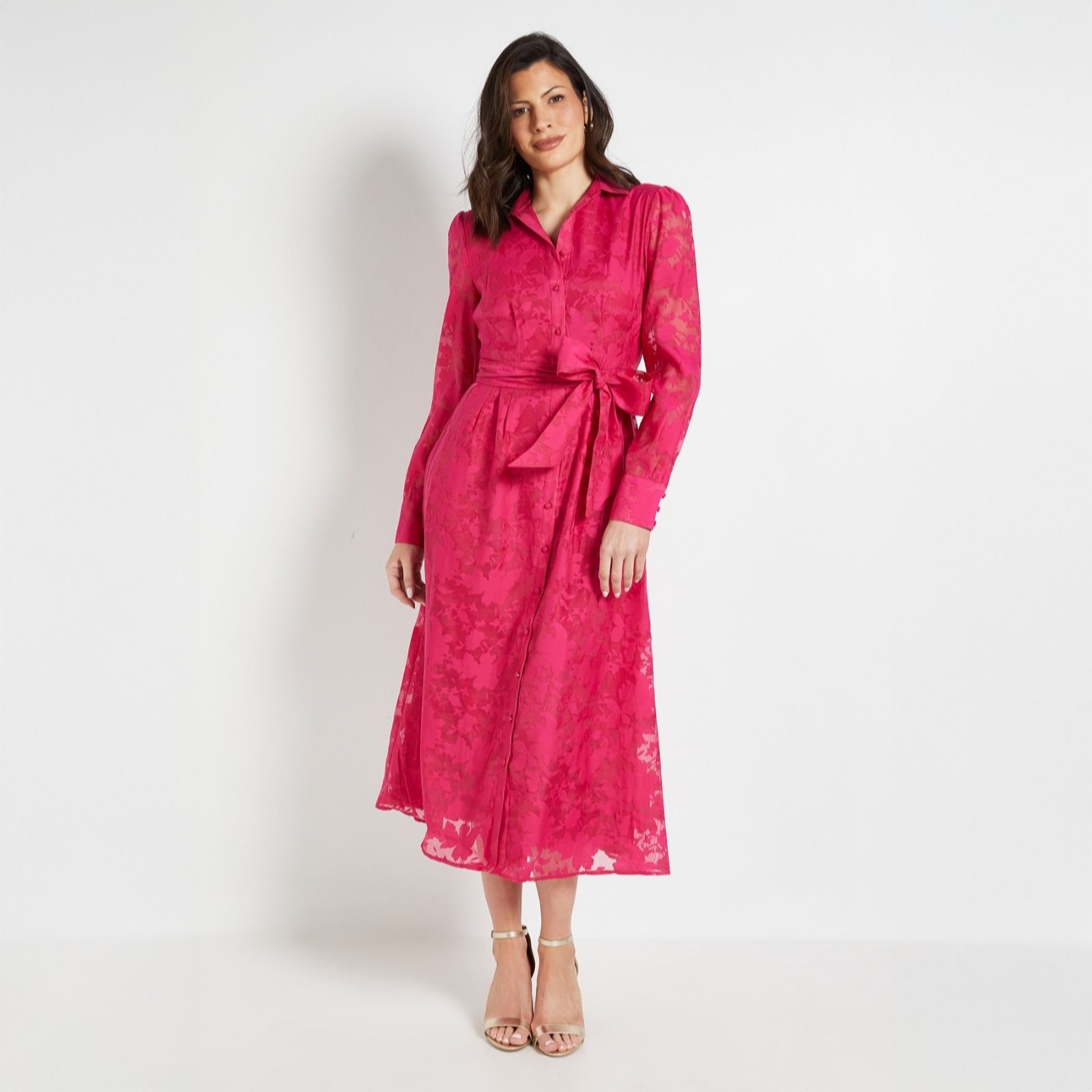 Wallis Burn Out Organza Dress Petite