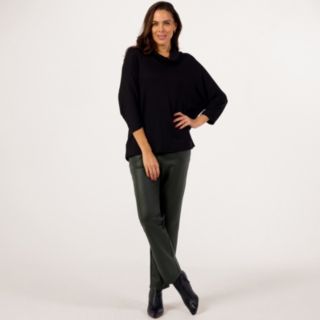 Kim & Co Fine Sweater Knit Cowl-Neck Dolman Sleeve Top