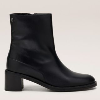 Ruth Langsford Leather Block Heeled Ankle Boot
