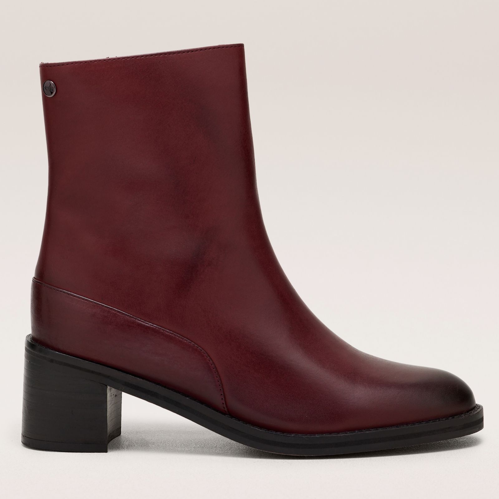 Ruth Langsford Leather Block Heeled Ankle Boot