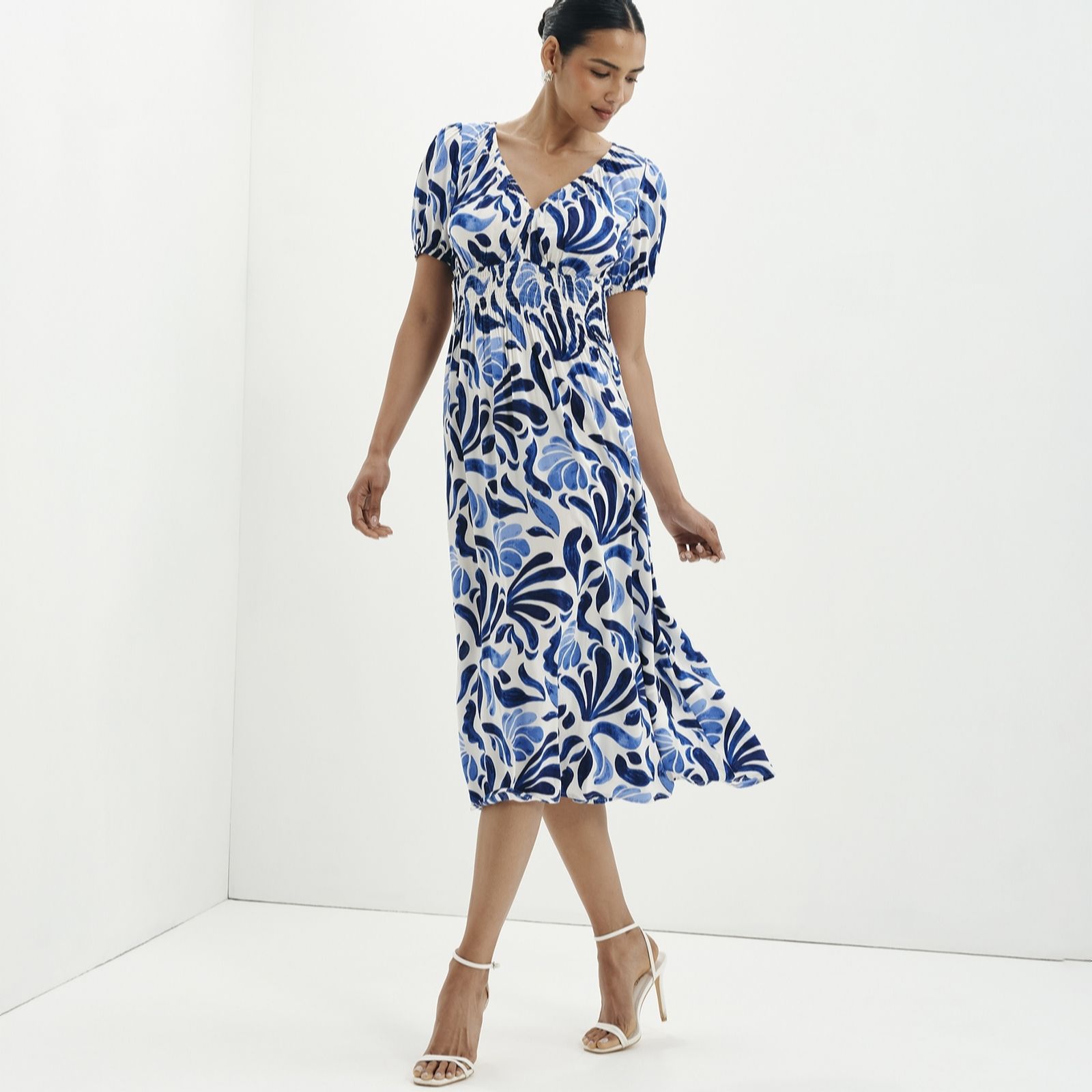 Finery London Dolly Voile Printed Dress Standard