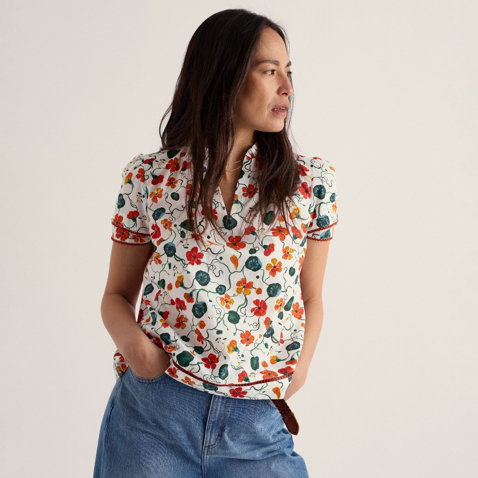 Seasalt Cornwall Wild Lily Top