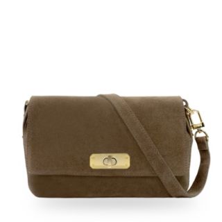 Apatchy London The Maisie Midi Suede Bag