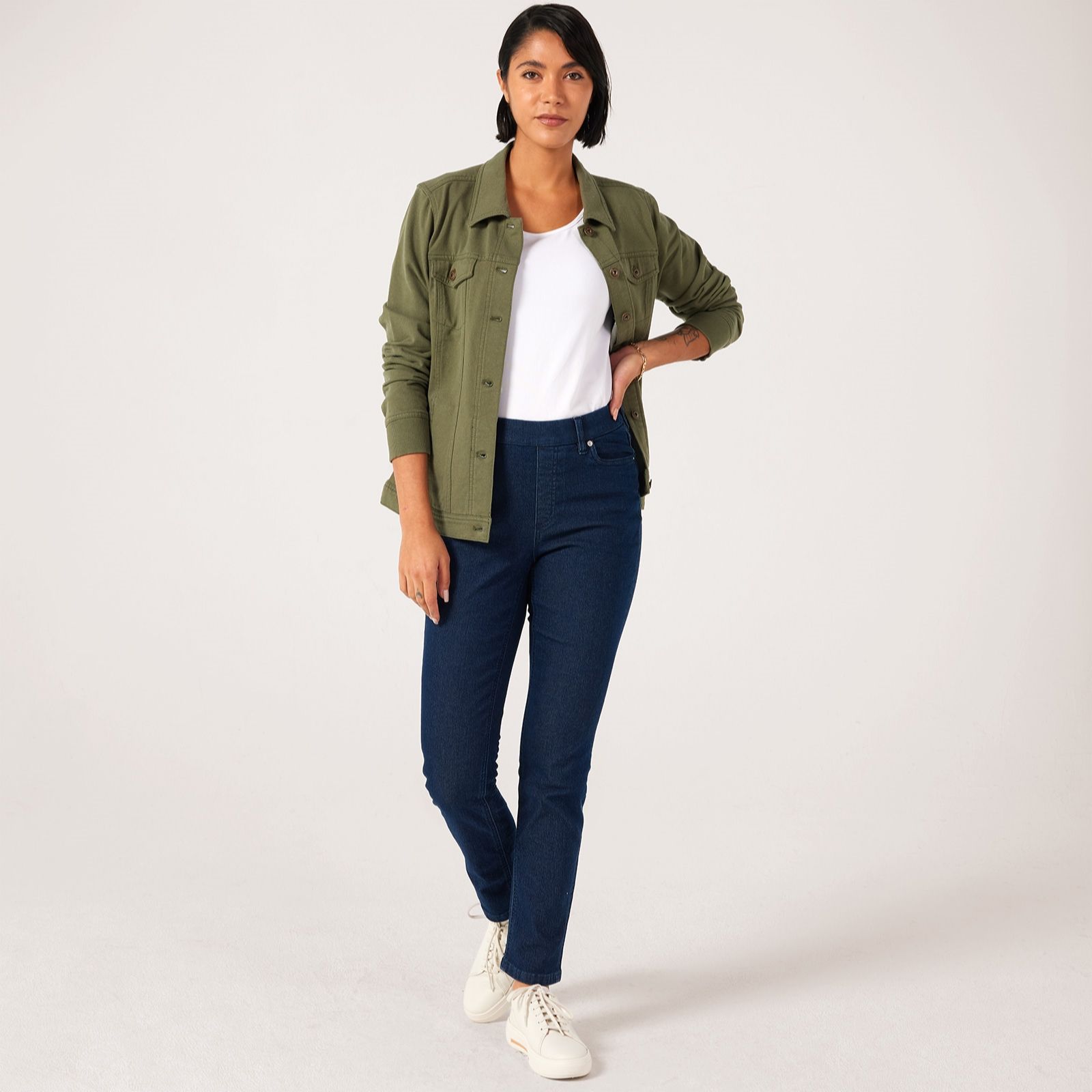 Denim & Co. Classic Denim Slim Straight Jean