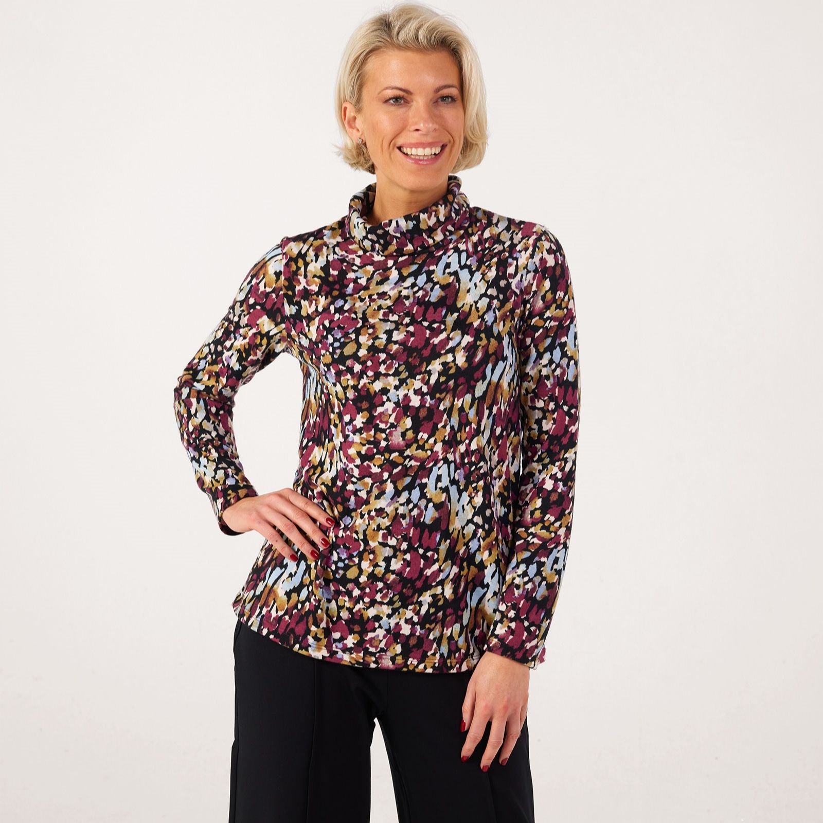 Kim & Co Soft Touch Turtleneck Long Sleeve Top