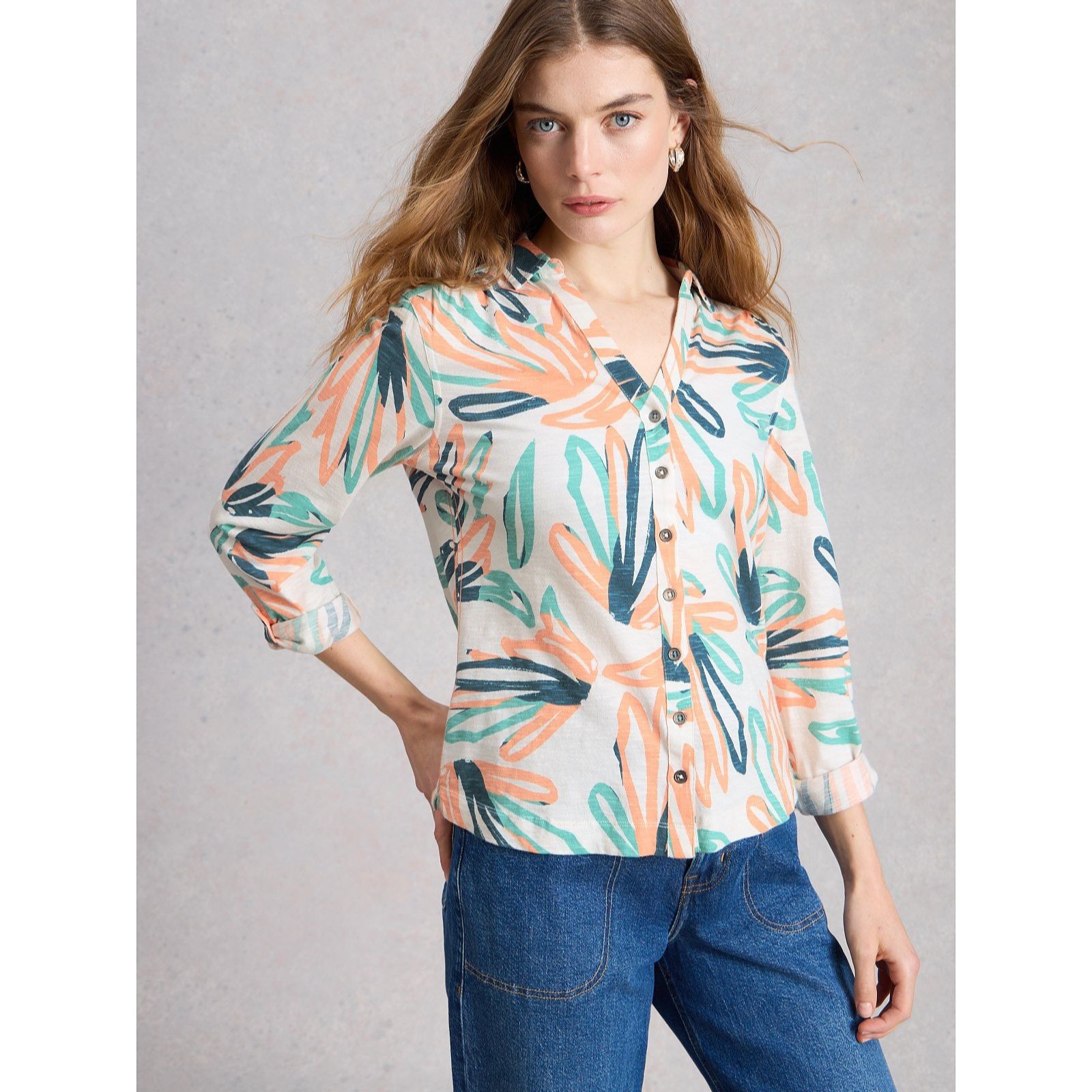 White Stuff Annie Jersey Shirt