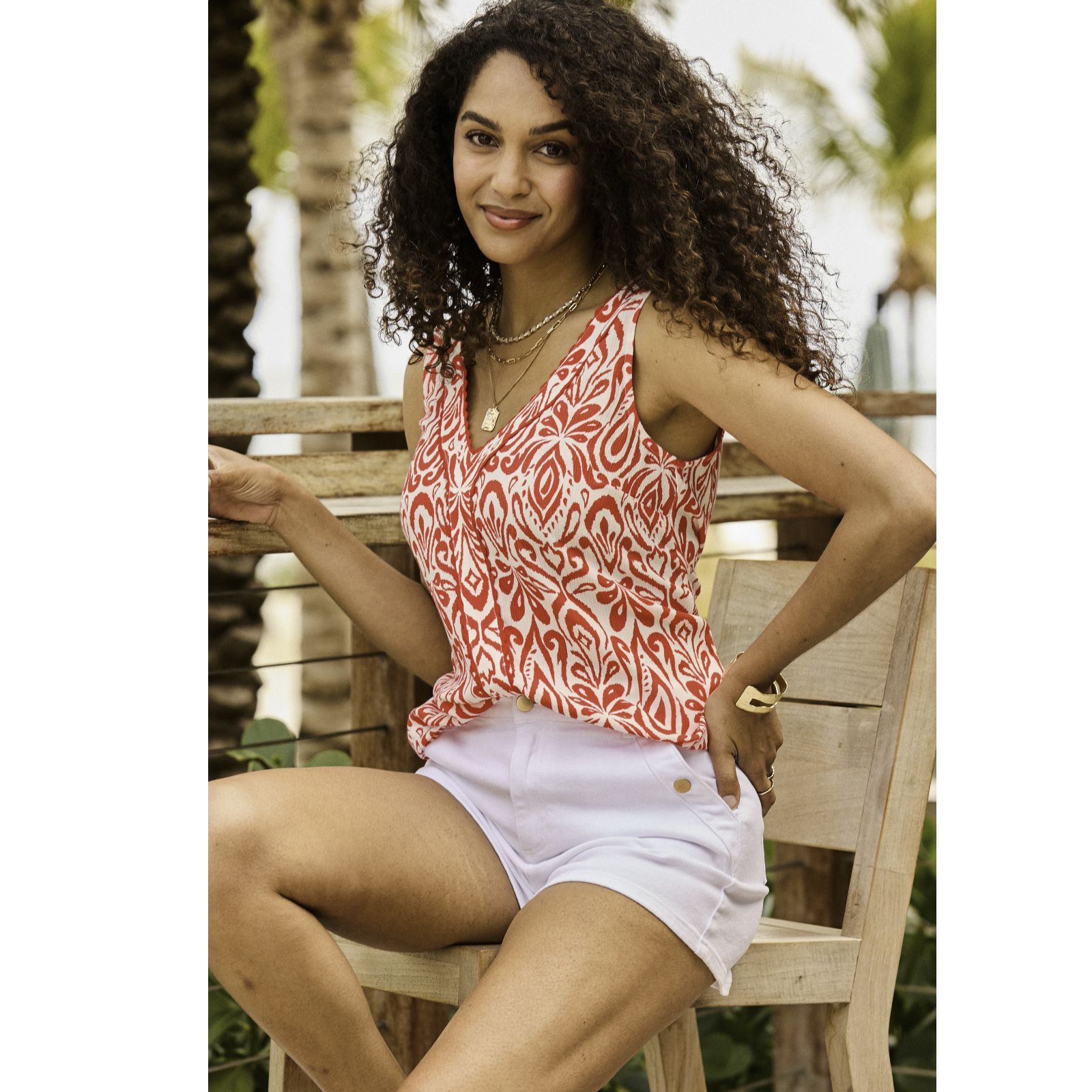 Sosandar Crinkle Scallop Vest