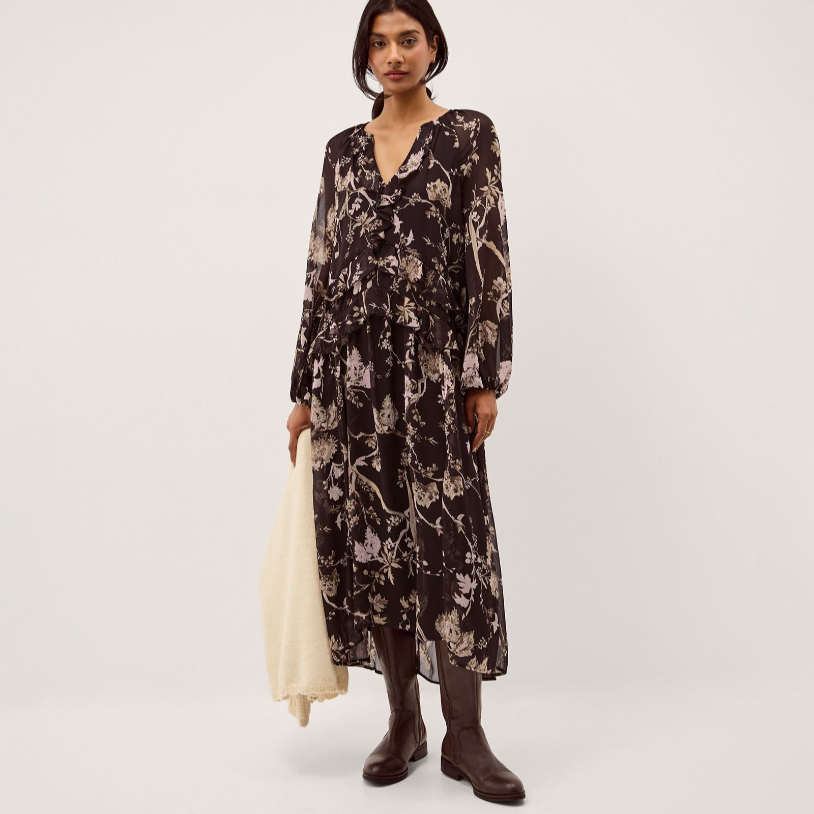 Monsoon Jada Print Dress