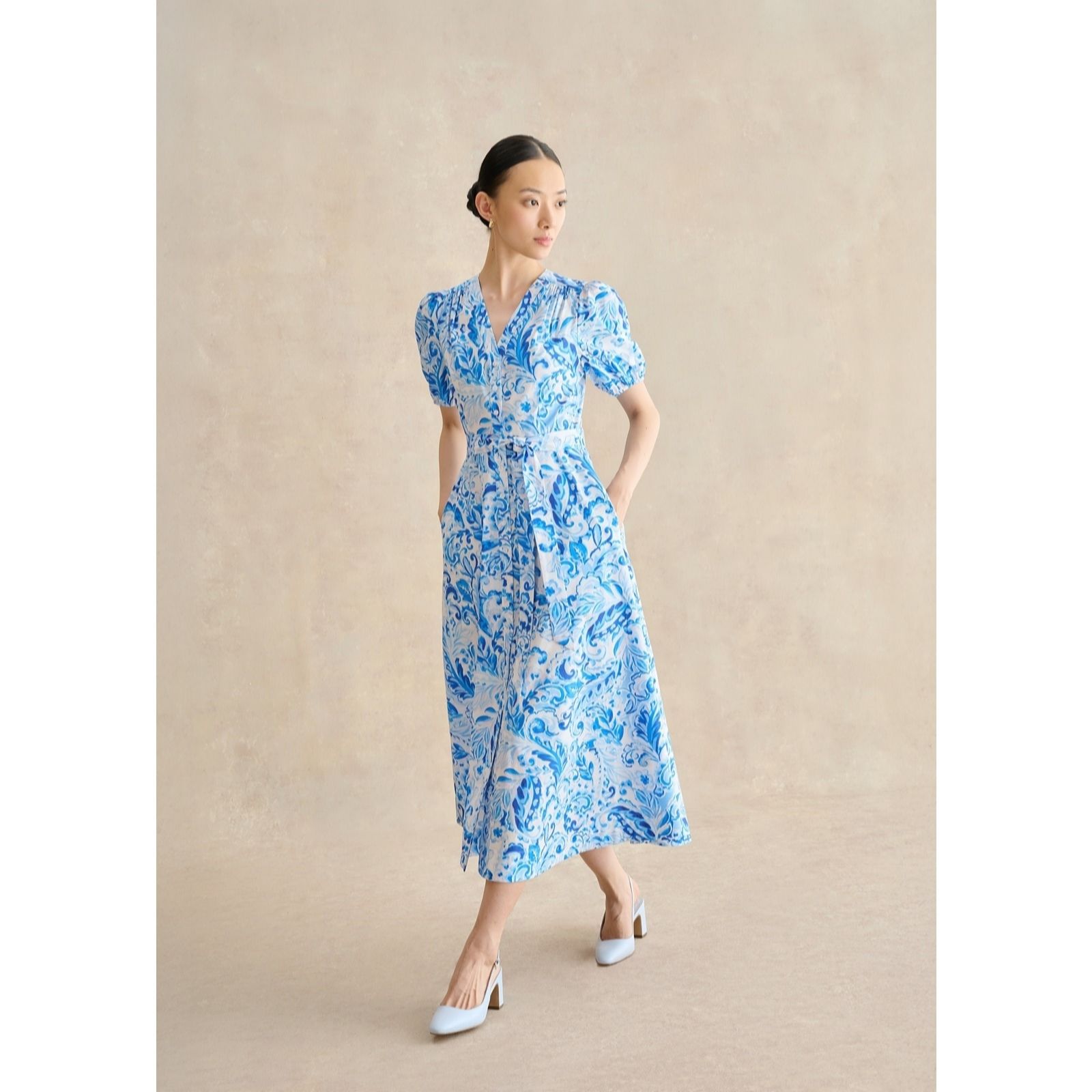 Hobbs London Libby Cotton Dress Petite