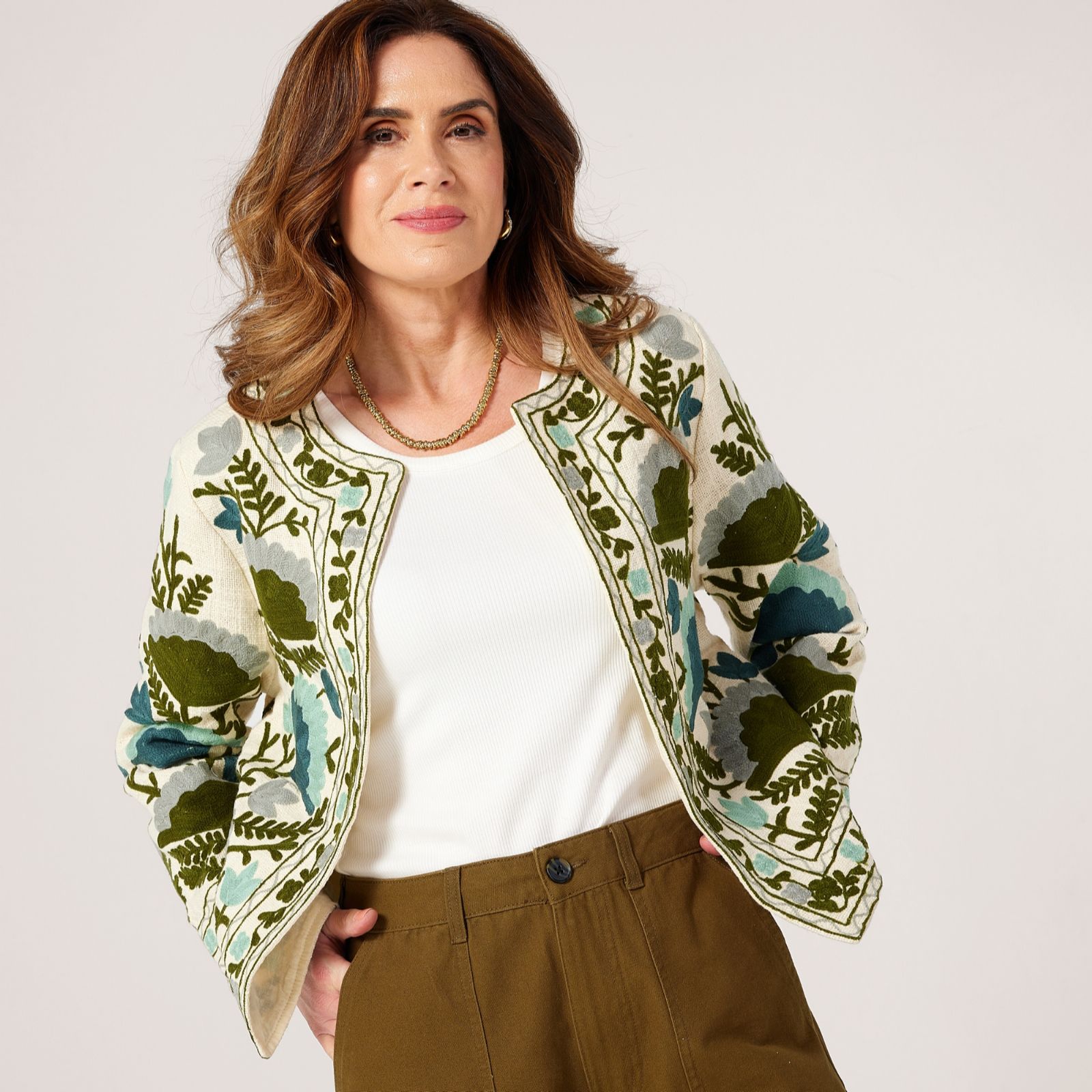 Izabel London Embroidered Jacket
