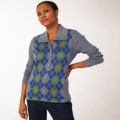 Ruth Langsford Argyle Pattern Collared Jumper