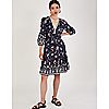 Monsoon Landely Placement Floral Dress, 1 of 3
