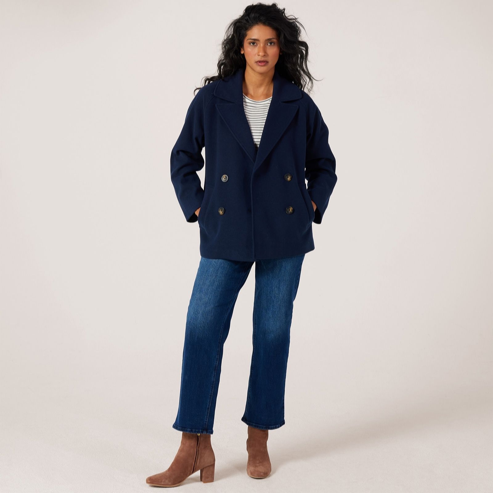 Centigrade Double Breasted Peacoat