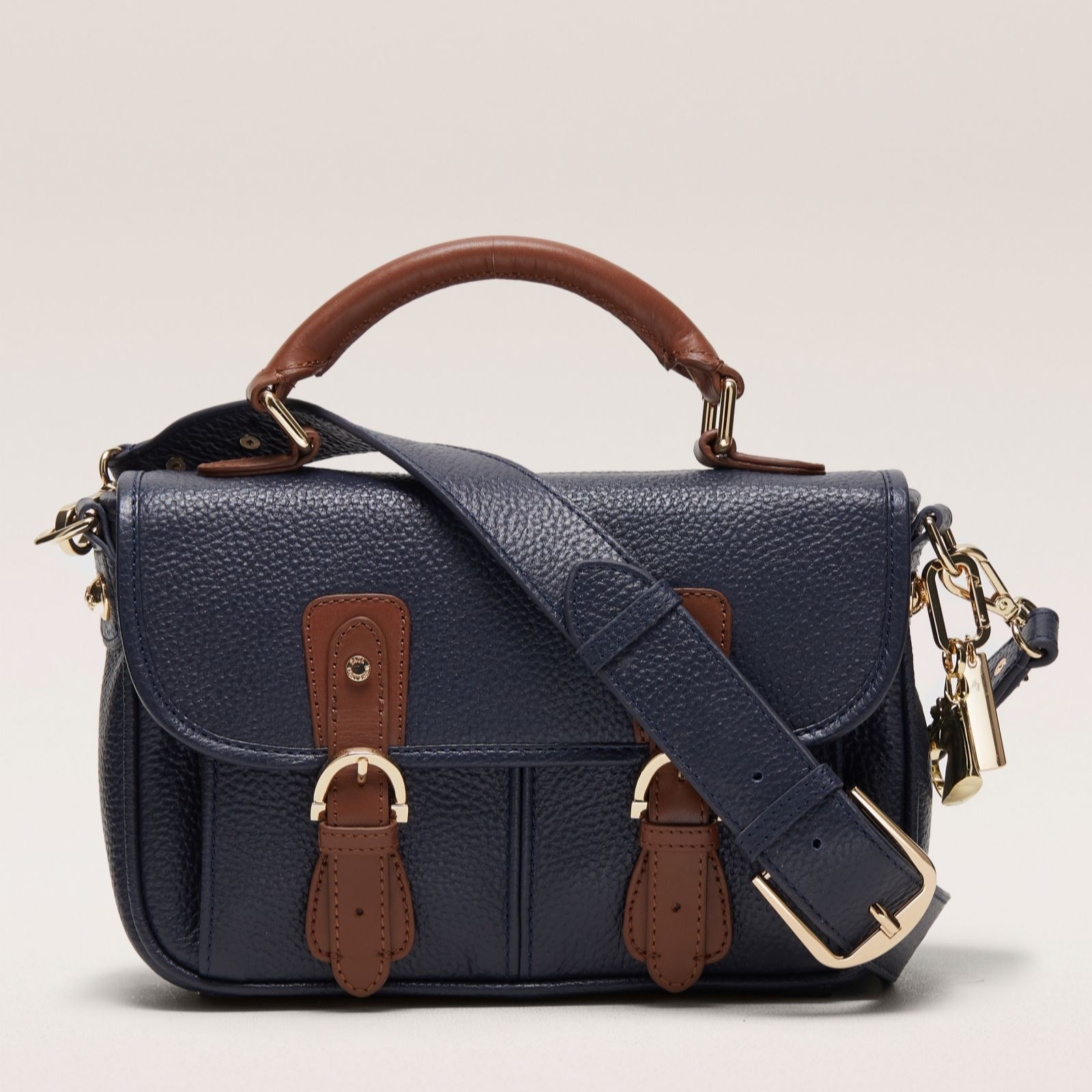 Outlet Paul Costello Cross-Body Leather Satchel Bag