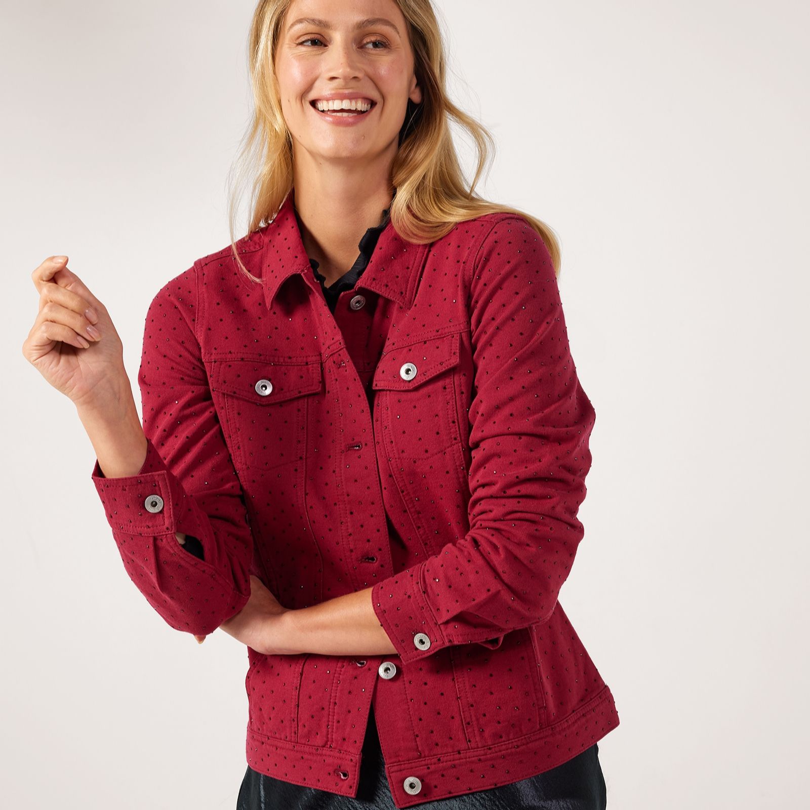 Denim & Co. Limited Edition Diamante Denim Jacket