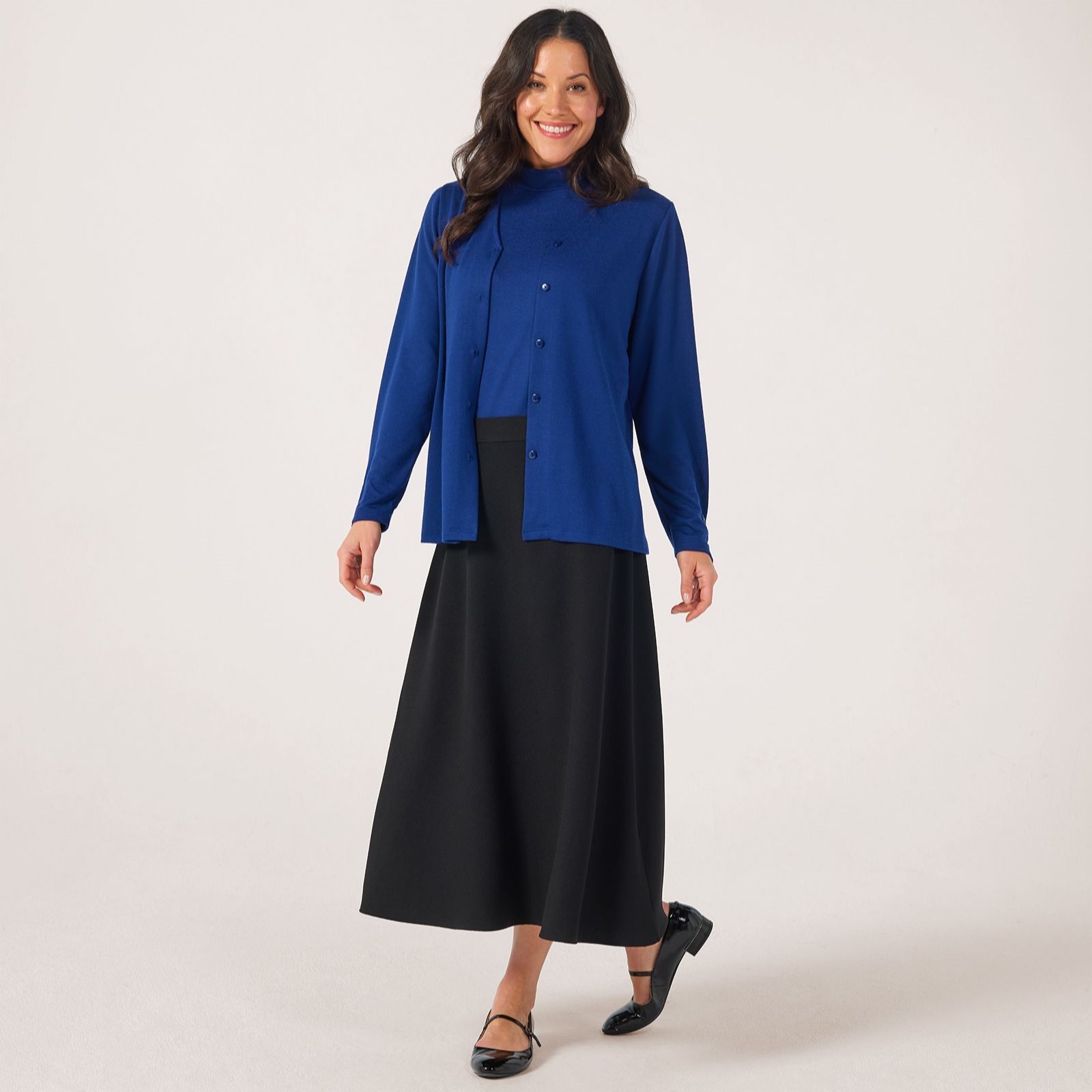 Kim & Co Soft Touch 2Piece Knit Set Cardigan & Jumper