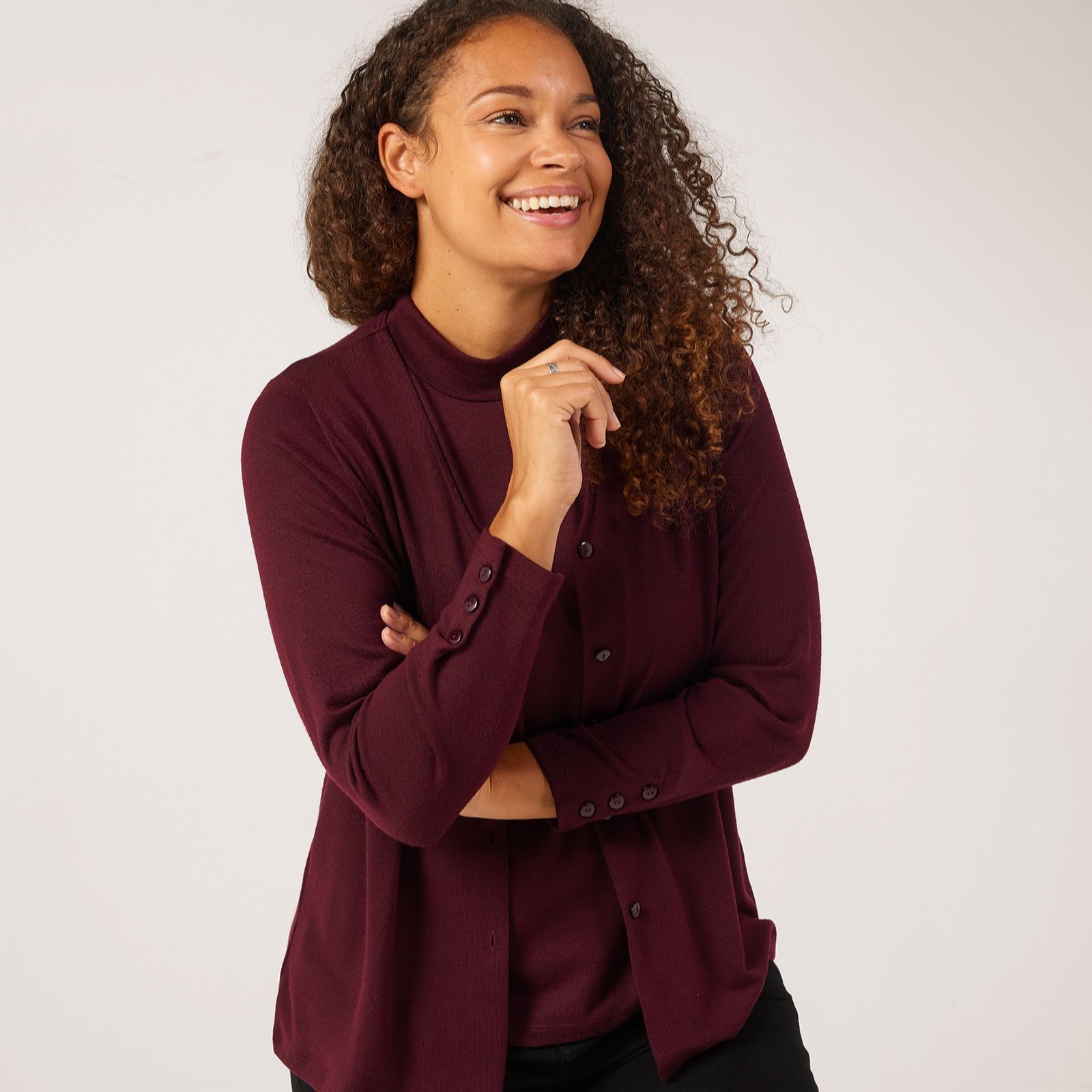 Kim & Co Soft Touch 2Piece Knit Set Cardigan & Jumper