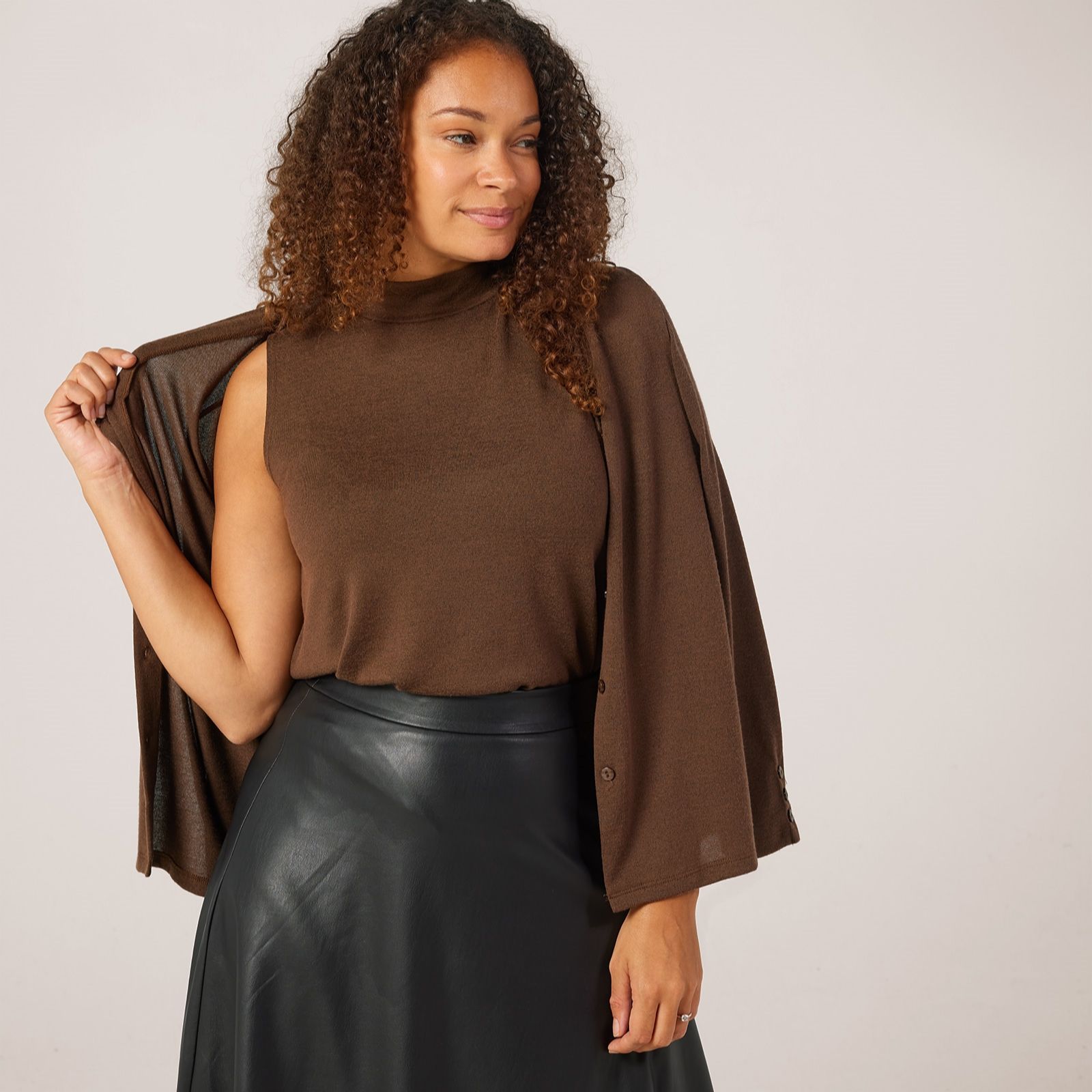 Kim & Co Soft Touch 2Piece Knit Set Cardigan & Jumper