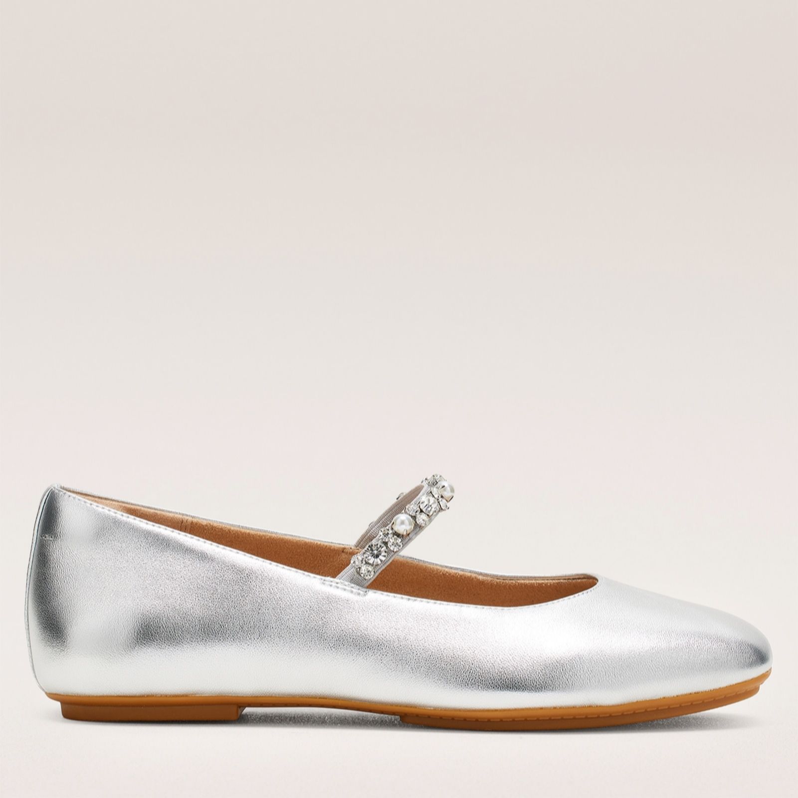 Fitflop Delicato Pearls-and- Crystal Leather Ballet Flat