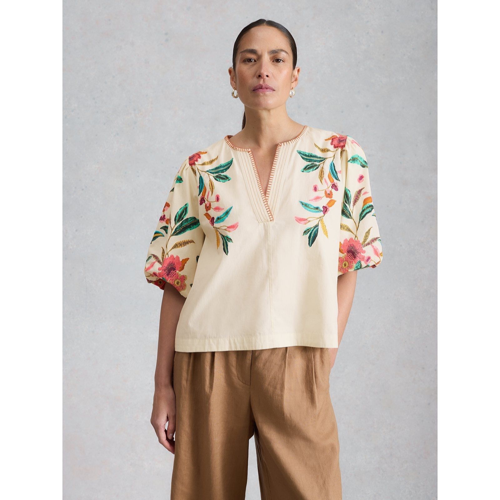 White Stuff Maeve Embroidered Top