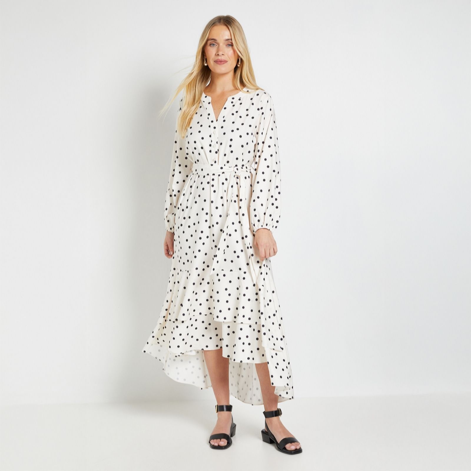 Wallis Floral Spot Print Dress Petite