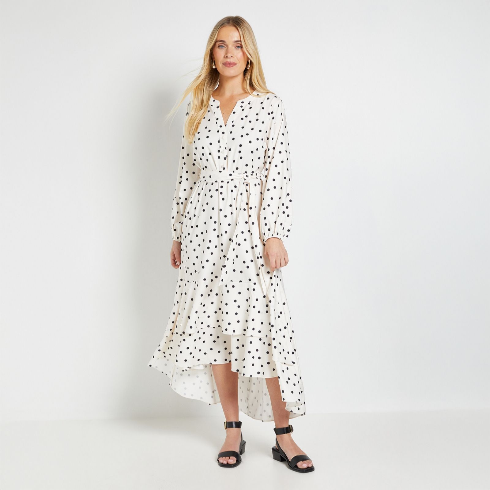 Wallis Floral Spot Print Dress Petite