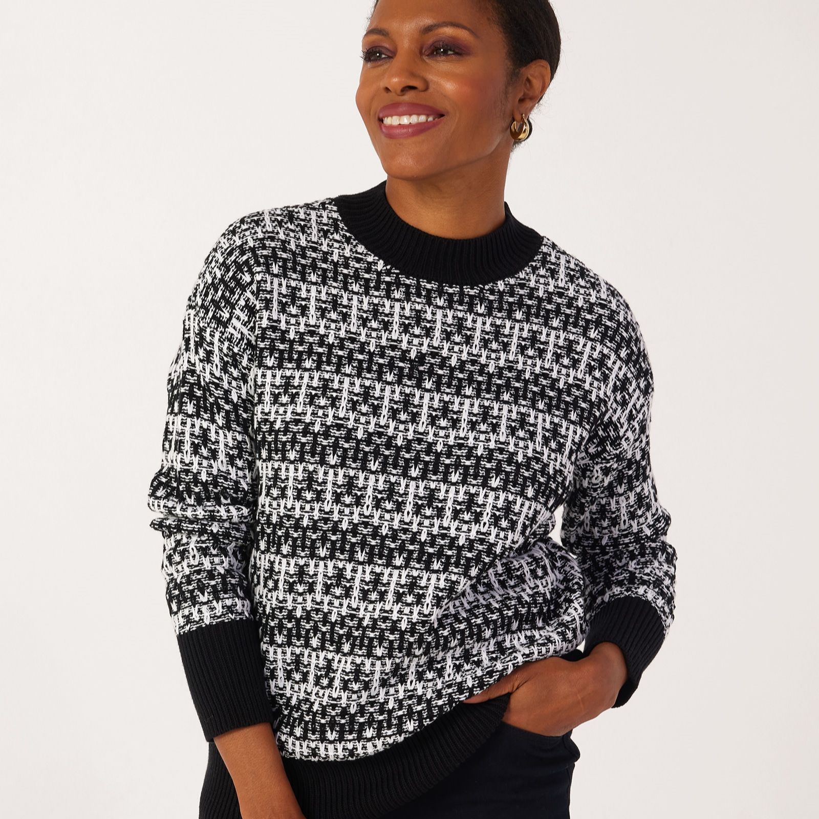Ruth Langsford Mono Stitch Funnel Neck Jumper