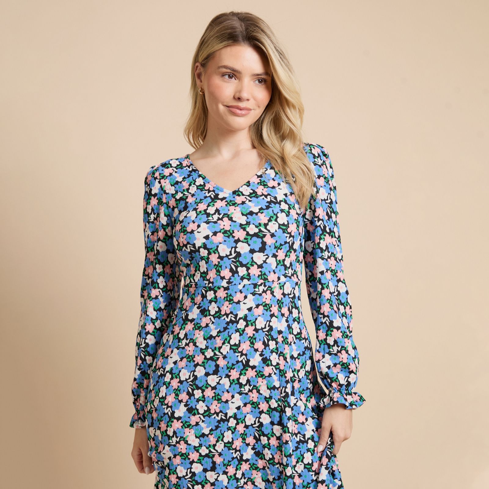 Dorothy Perkins V Neck Jersey Midi Dress Standard