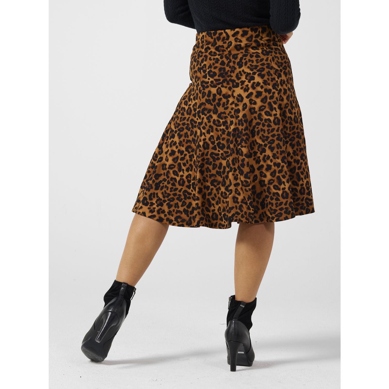 Animal print outlet midi skirt qvc