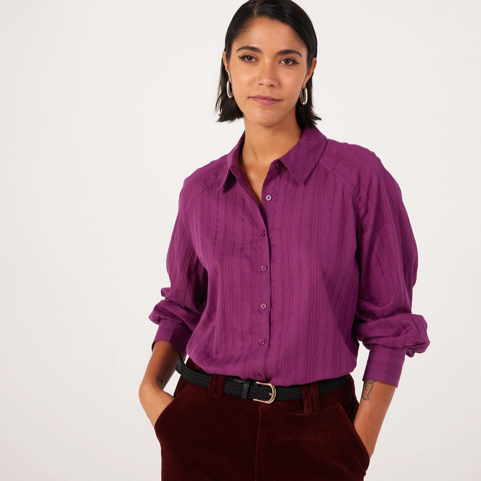 Ben de Lisi Stripe Jacquard Shirt