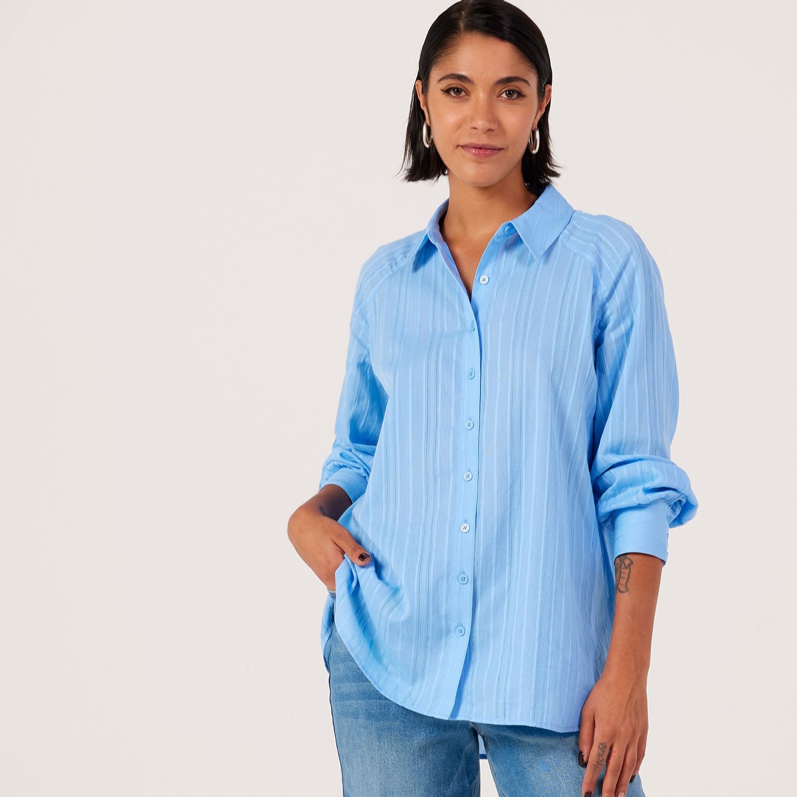 Ben de Lisi Stripe Jacquard Shirt