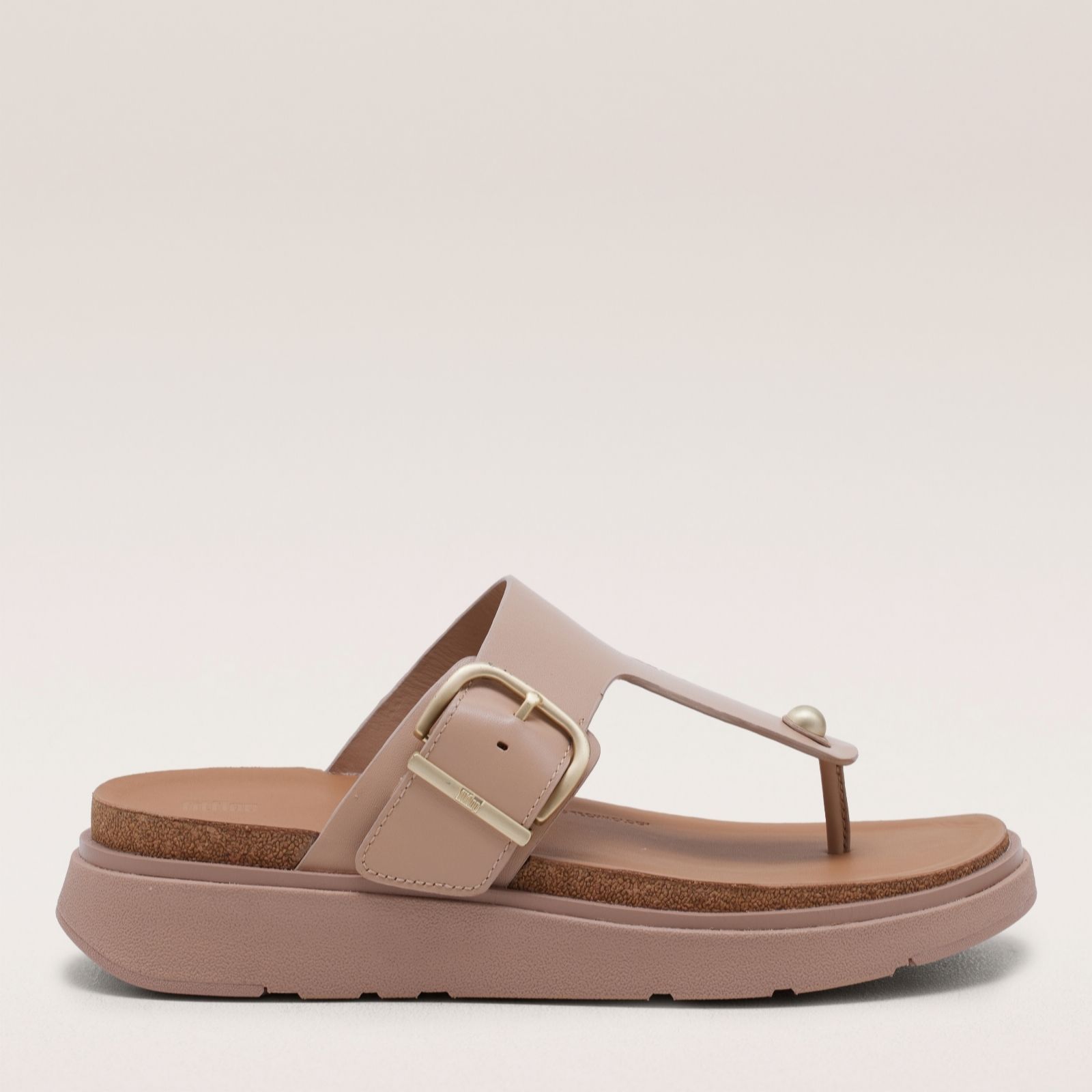 Outlet Fitflop Gen-FF Buckle Leather Toe Post Sandal