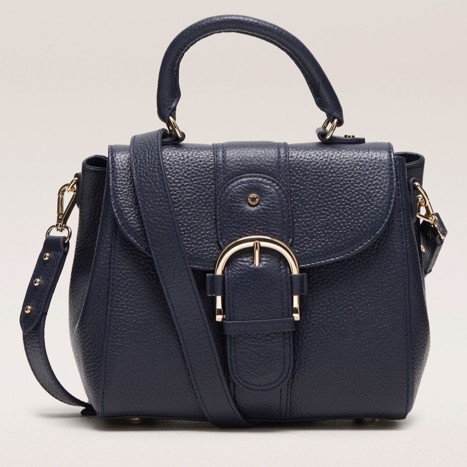 Outlet Paul Costelloe Buckle Detail Leather Crossbody Bag