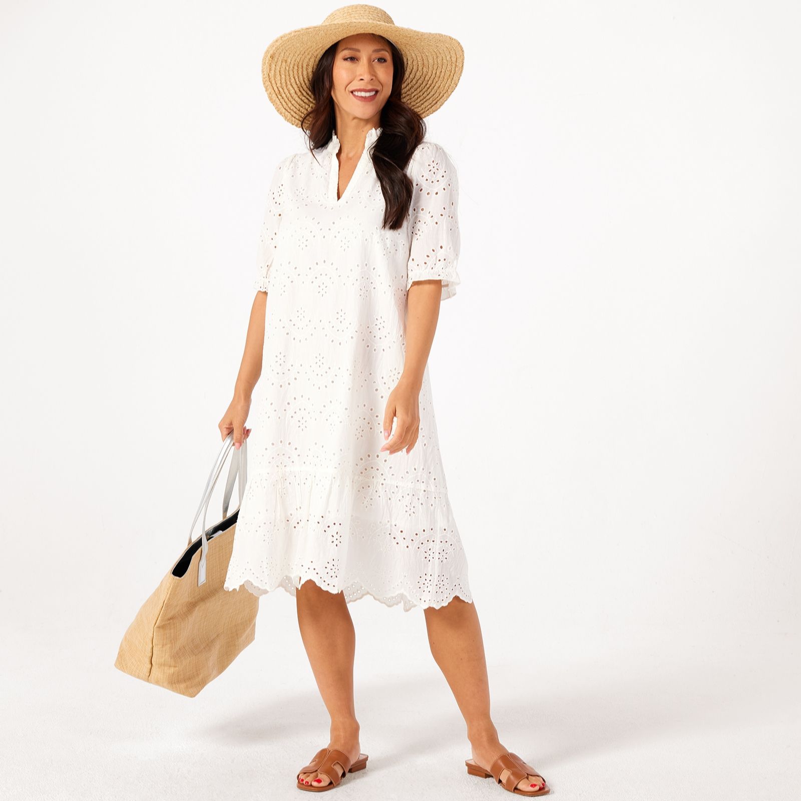 Saint Tropez Geleska Tiered Dress