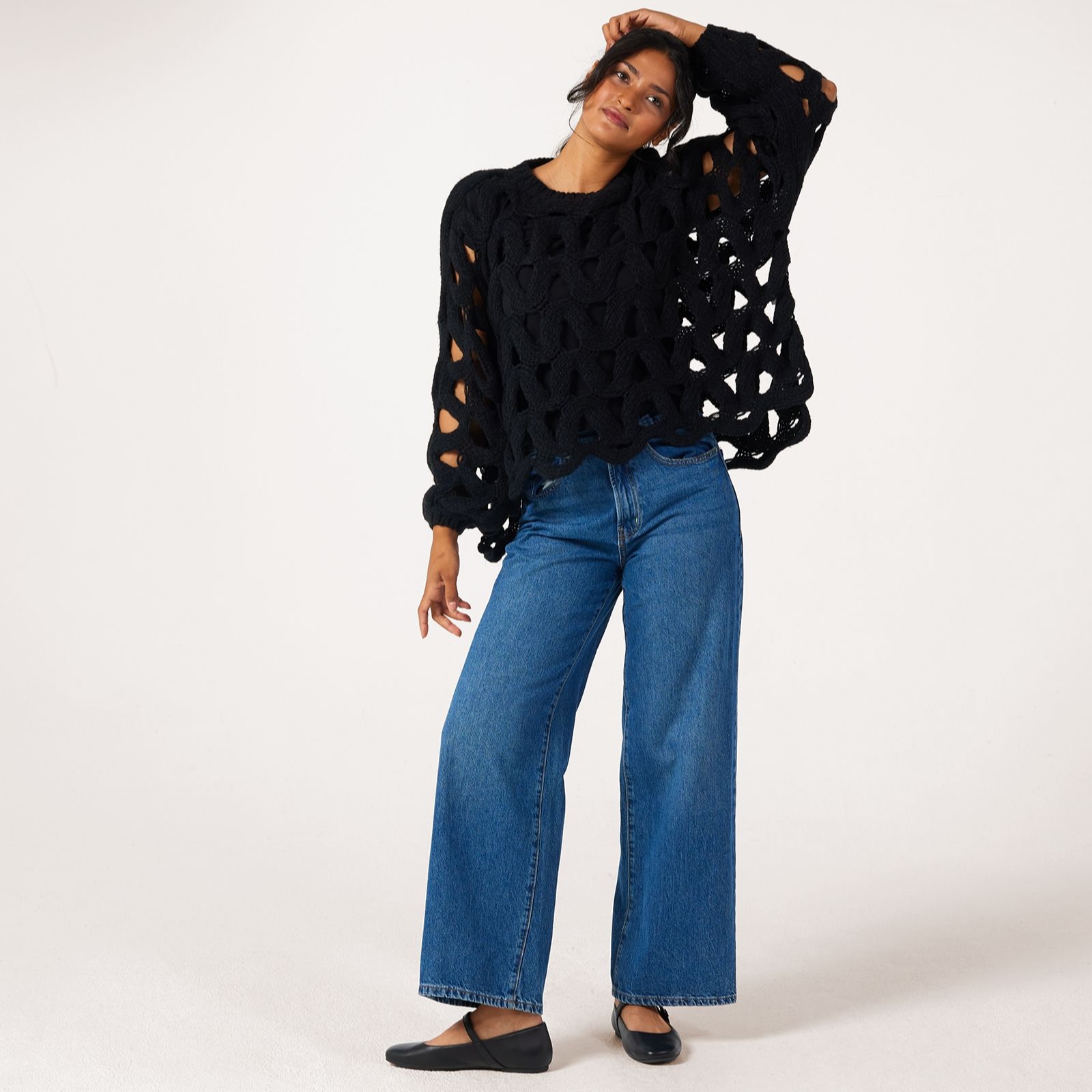 Malissa J Open Loop Knit Jumper