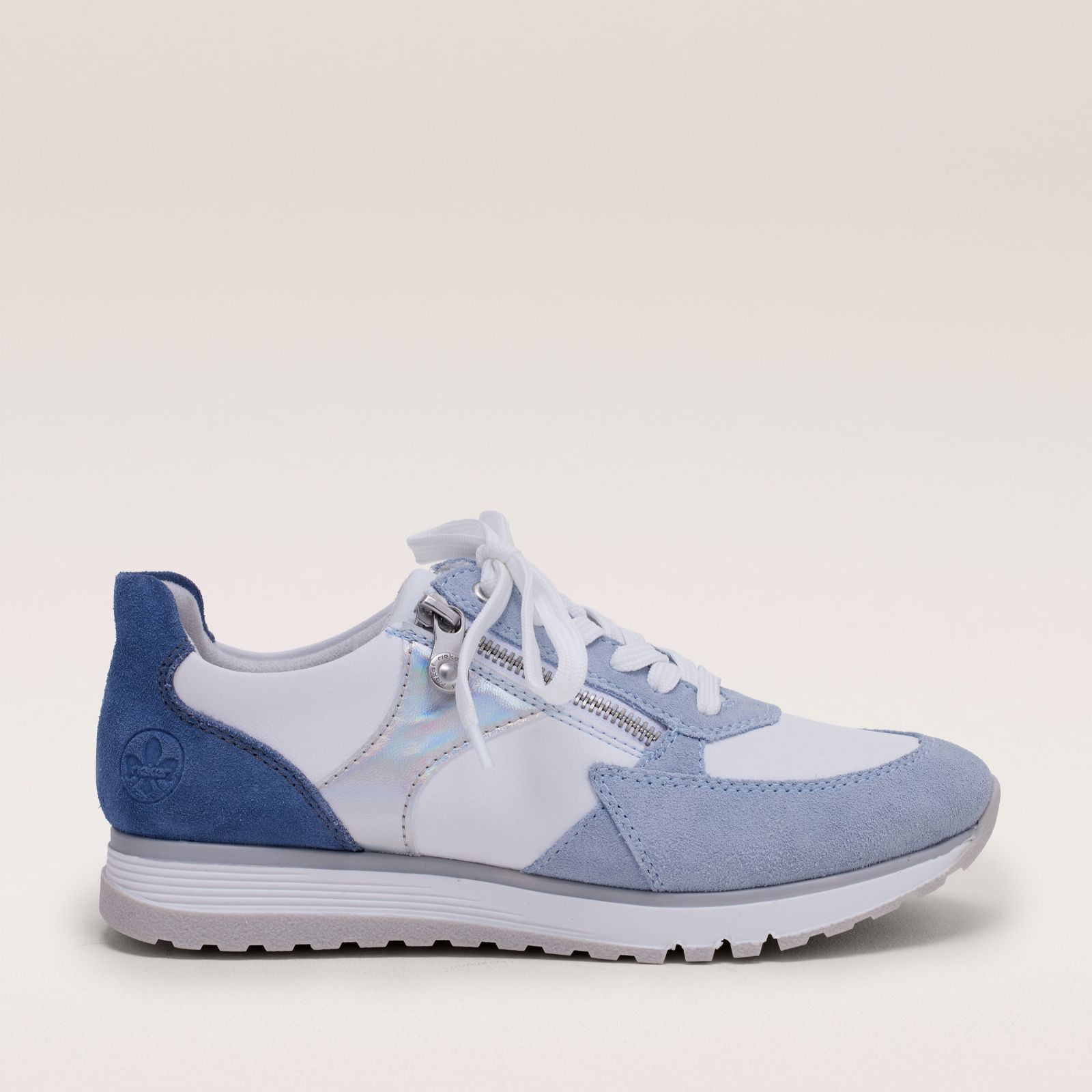 Rieker Zip Suede Trainer