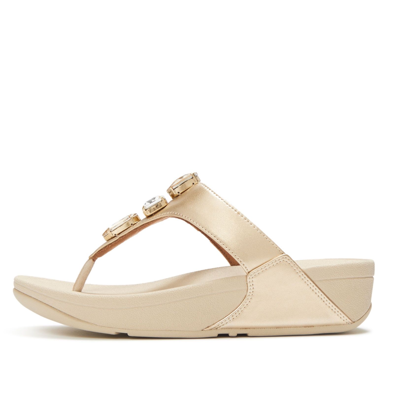 Fitflop Lulu Ultra-Jewel Metallic Toe- Post Sandals