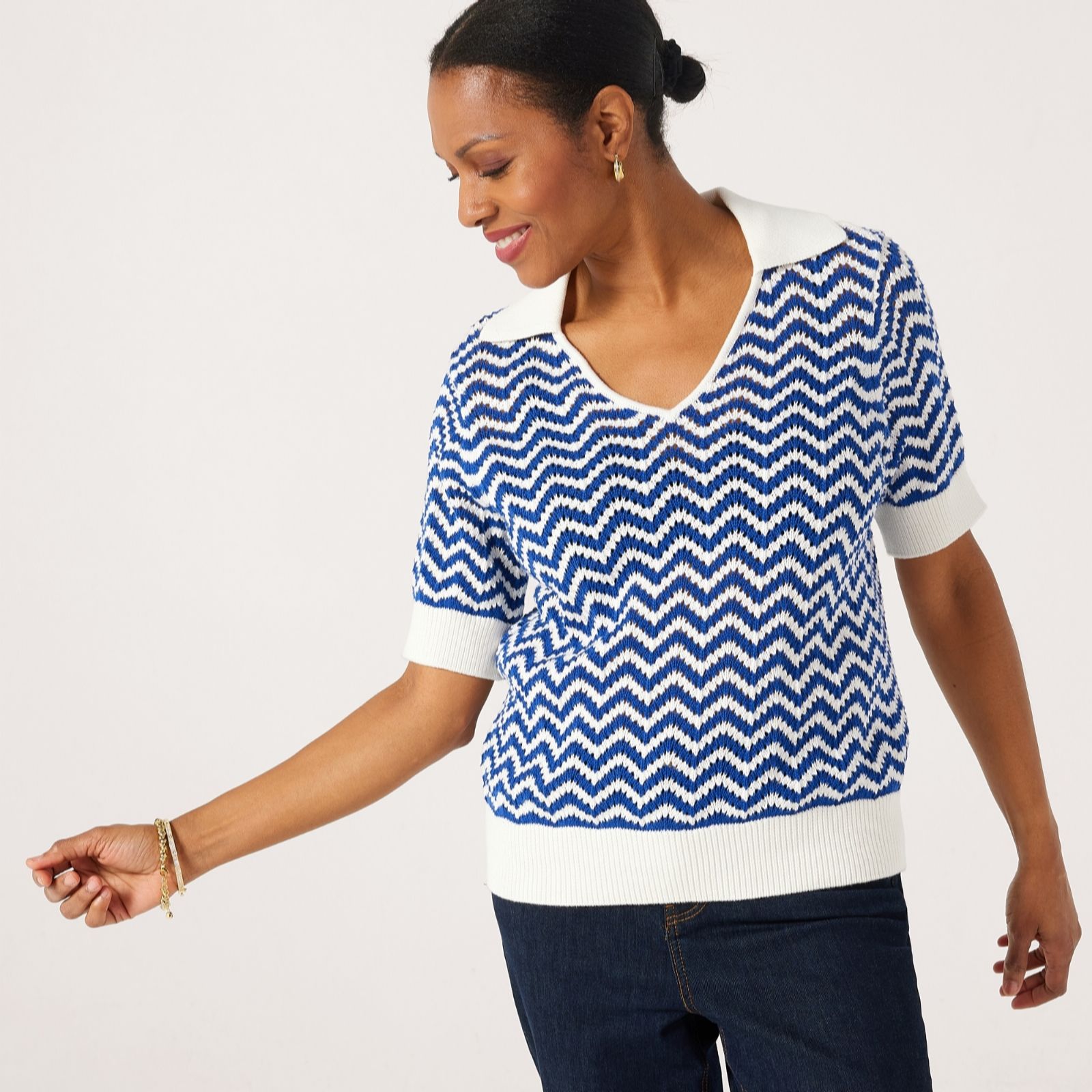 Ruth Langsford Chevron Stitch Jumper