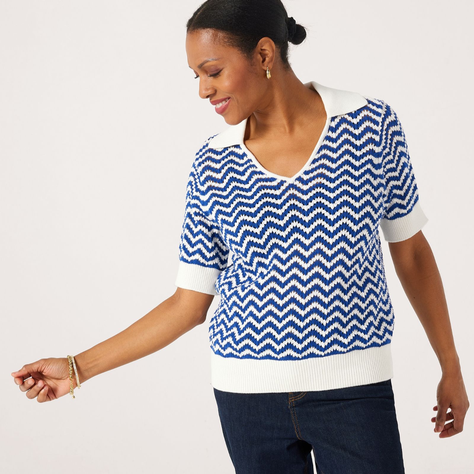 Ruth Langsford Chevron Stitch Jumper