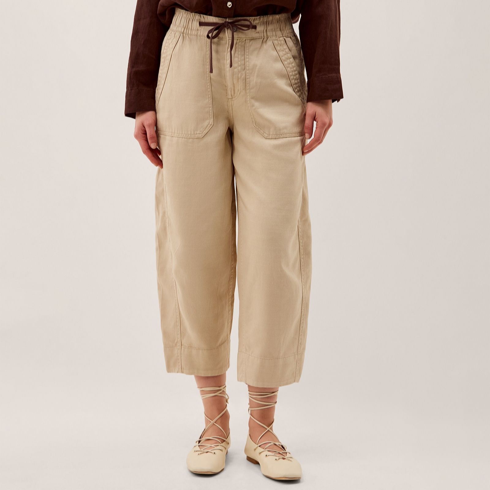 Monsoon Megan Twill Barrell Trousers